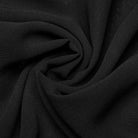 PUNK RAVE Women's Gothic Buckle Double-layered Draped Skirt