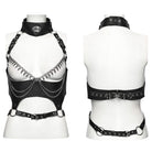 PUNK RAVE Women's Gothic Buckle Strap Chain Halter Body Harness