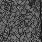 PUNK RAVE Women's Gothic Butterfly Embroidered Floral Mesh Top