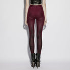 PUNK RAVE Women's Gothic Church Skull Printed Leggings