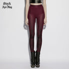 PUNK RAVE Women's Gothic Church Skull Printed Leggings