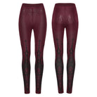 PUNK RAVE Women's Gothic Church Skull Printed Leggings