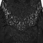 PUNK RAVE Women's Gothic Crochet Flower Slip Dress