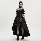 PUNK RAVE Women's Gothic Cross Chain Embroidered Bag