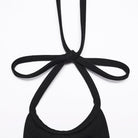 PUNK RAVE Women's Gothic Cross Halterneck High Low Dress