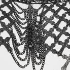 PUNK RAVE Women's Gothic Cross Layered Chain Chest Body Harness