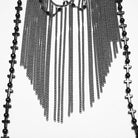 PUNK RAVE Women's Gothic Cross Tassels Chained Headwear