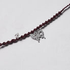 PUNK RAVE Women's Gothic Crystal Woven Necklace White