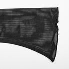 PUNK RAVE Women's Gothic Cutout Drawstring Mesh Shirt