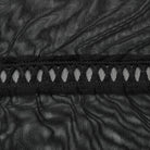 PUNK RAVE Women's Gothic Cutout Halterneck Mesh Shirt