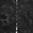 PUNK RAVE Women's Gothic Embroidered Jacquard Lace-up Vest Black