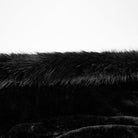 PUNK RAVE Women's Gothic Faux Fur Splice Hooded Cloak Black