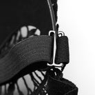 PUNK RAVE Women's Gothic Faux Leather Bunny Mask