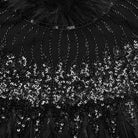 PUNK RAVE Women's Gothic Feathered Short Cape