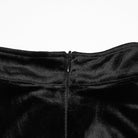 PUNK RAVE Women's Gothic Floral Crochet Cutout Velvet Long Sleeved Top