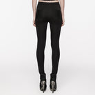 PUNK RAVE Women's Gothic Floral Cutout Leggings