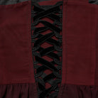 PUNK RAVE Women's Gothic Floral Embroidered Color Gradient Slip Dress