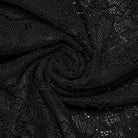 PUNK RAVE Women's Gothic Floral Embroidered Lace Dress