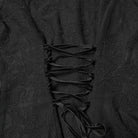 PUNK RAVE Women's Gothic Floral Embroidered Puff Sleeved Shirt