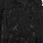 PUNK RAVE Women's Gothic Floral Jacquard Flared Pants