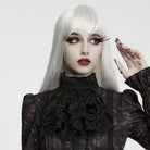 PUNK RAVE Women's Gothic Floral Lace Collar