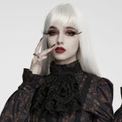 PUNK RAVE Women's Gothic Floral Lace Collar