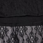 PUNK RAVE Women's Gothic Floral Mesh Cross Halterneck Dress