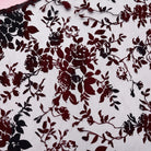 PUNK RAVE Women's Gothic Floral Printed Lace-up Prom Dress