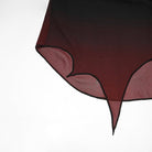 PUNK RAVE Women's Gothic Gradient Flared Sleeve Sheer Chiffon Shirt