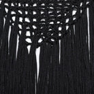 PUNK RAVE Women's Gothic Hollow-out Tassels Sweater Black