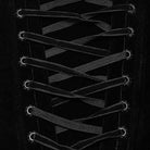 PUNK RAVE Women's Gothic Irregular Applique Lace-up Overbust Corset Black