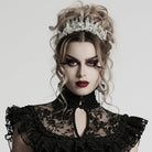 PUNK RAVE Women's Gothic Irregular Beaded Crystal Headwear