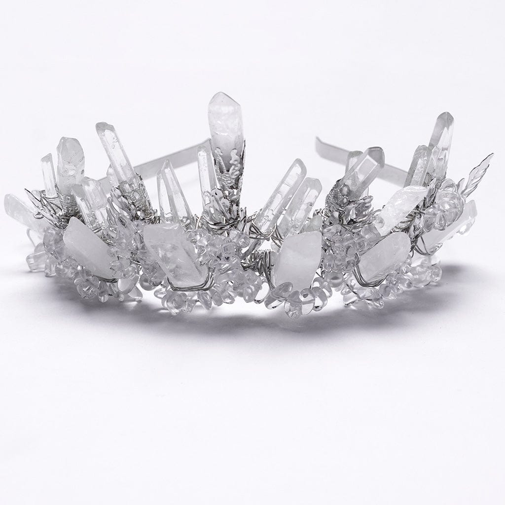 PUNK RAVE Women's Gothic Irregular Beaded Crystal Headwear