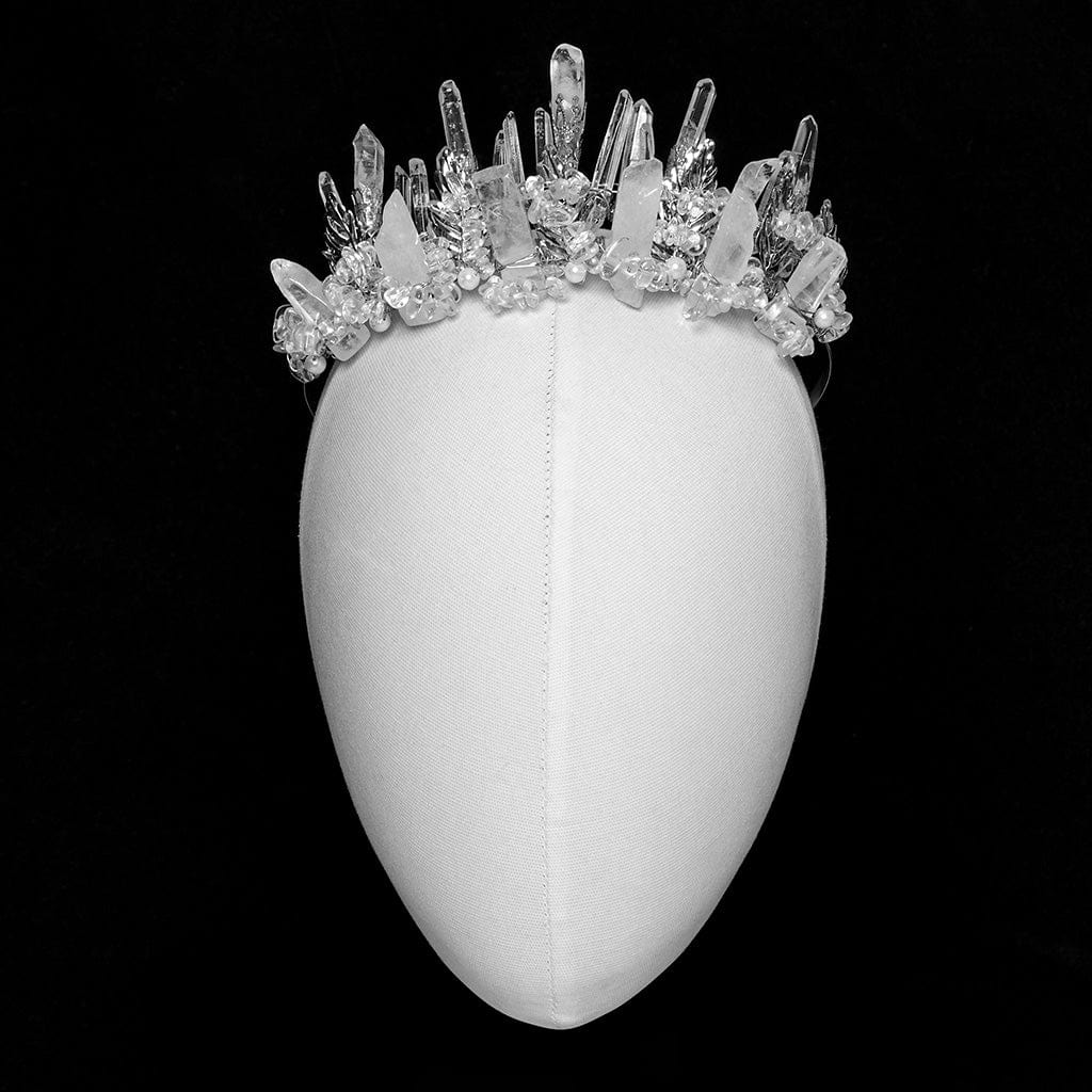 PUNK RAVE Women's Gothic Irregular Beaded Crystal Headwear