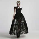 PUNK RAVE Women's Gothic Irregular Beaded Crystal Headwear