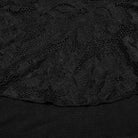 PUNK RAVE Women's Gothic Irregular Ruched Lace Splice Wrap Skirt