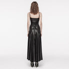 PUNK RAVE Women's Gothic Irregular Twining Layered Slip Dress