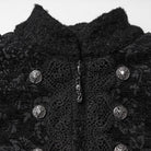PUNK RAVE Women's Gothic Jacquard Double-Breasted Coat