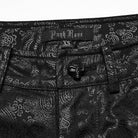 PUNK RAVE Women's Gothic Lace Lace-Up Leggings