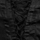 PUNK RAVE Women's Gothic Lace Sleeved Lace-up Ball Gown Dress