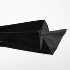 PUNK RAVE Women's Gothic Lace Splice Bell Sleeved Top Black