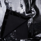 PUNK RAVE Women's Gothic Lace Splice Faux Leather Skirt