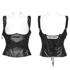 PUNK RAVE Women's Gothic Lace Splice Lace-up Underbust Corset