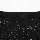 PUNK RAVE Women's Gothic Lace Tassels Flared Pants Black