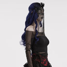 PUNK RAVE Women's Gothic Lace Tassels Mask