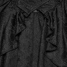 PUNK RAVE Women's Gothic Lace-up Cutout Irregular Hem Jacquard Vest