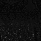PUNK RAVE Women's Gothic Lace-up Floral  Midi Skirt