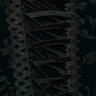 PUNK RAVE Women's Gothic Lace-up Lace Hem Underbust Corset