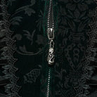 PUNK RAVE Women's Gothic Lace-up Lace Hem Underbust Corset