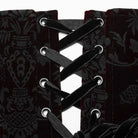 PUNK RAVE Women's Gothic Lace-up Lace Hem Underbust Corset